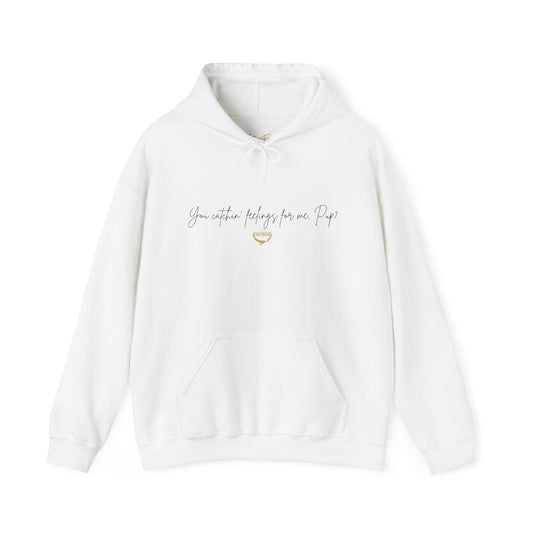 Officially Licensed Catching Feelings Black Script Hoodie