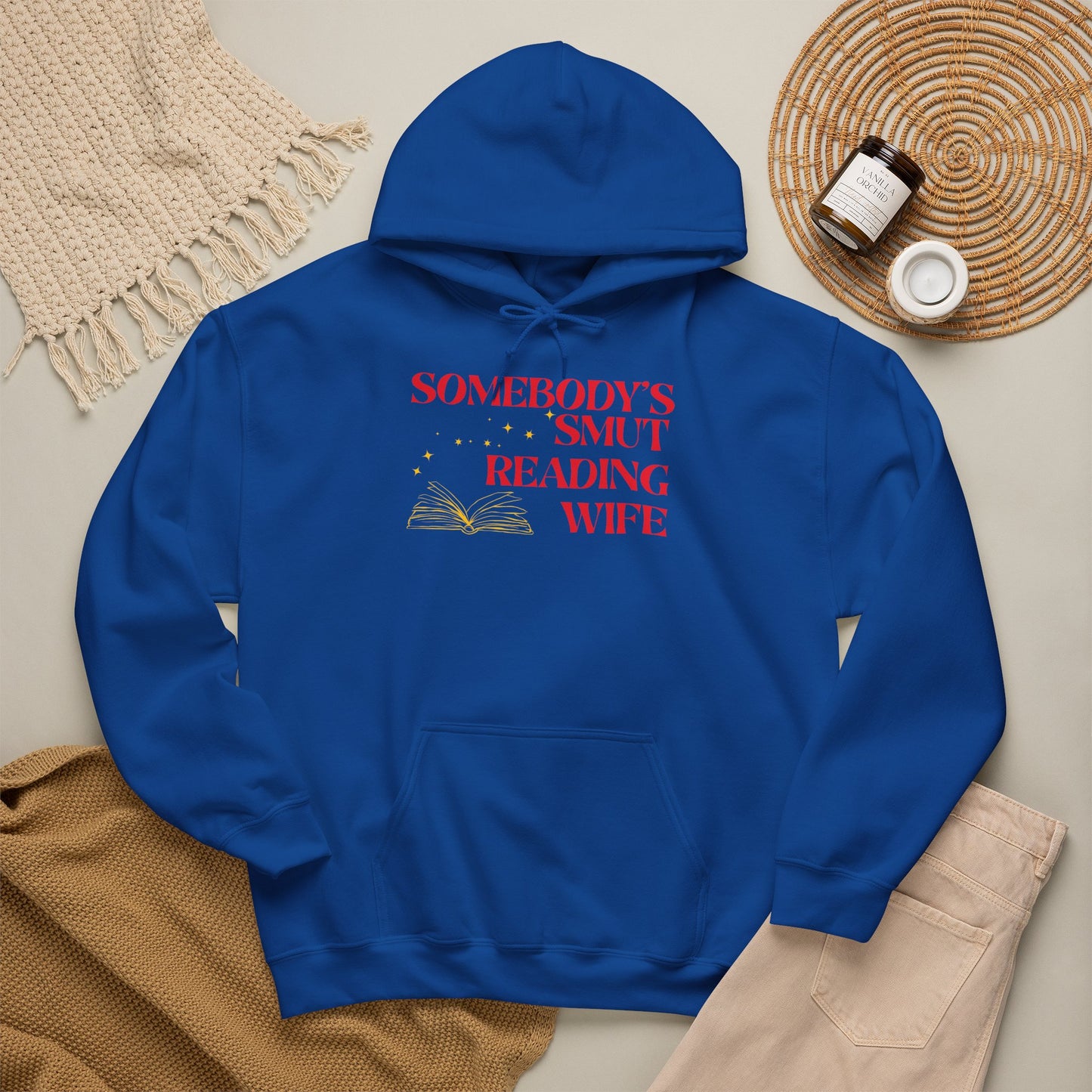 Somebody's Smut Reading Wife (yellow book) Hoodie