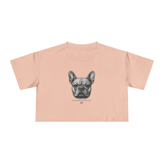 Officially Licensed Beau Black Script Crop Tee