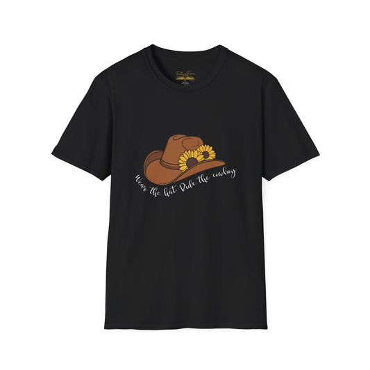 Ride The Cowboy (white script) cotton T-shirt