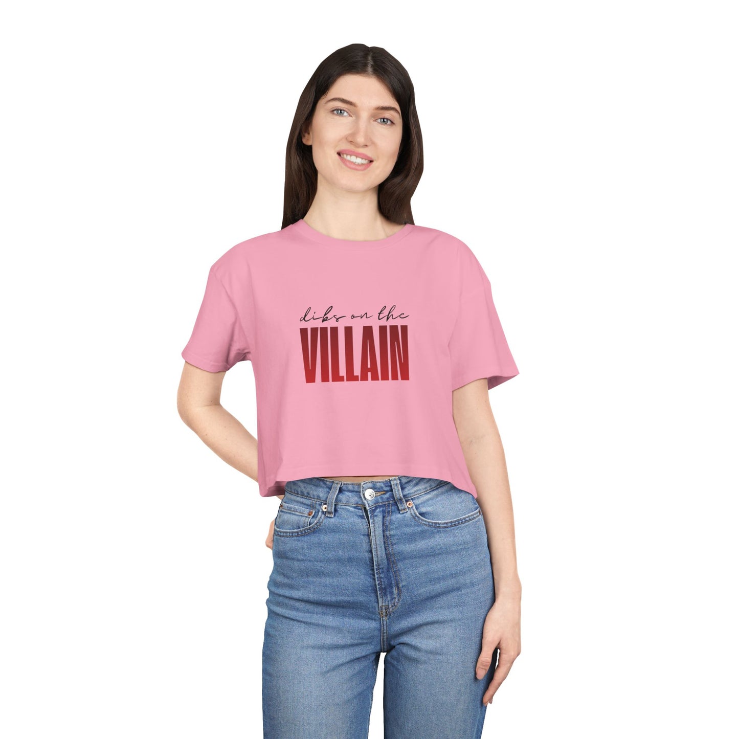 Dibs on the Villain Crop Tee