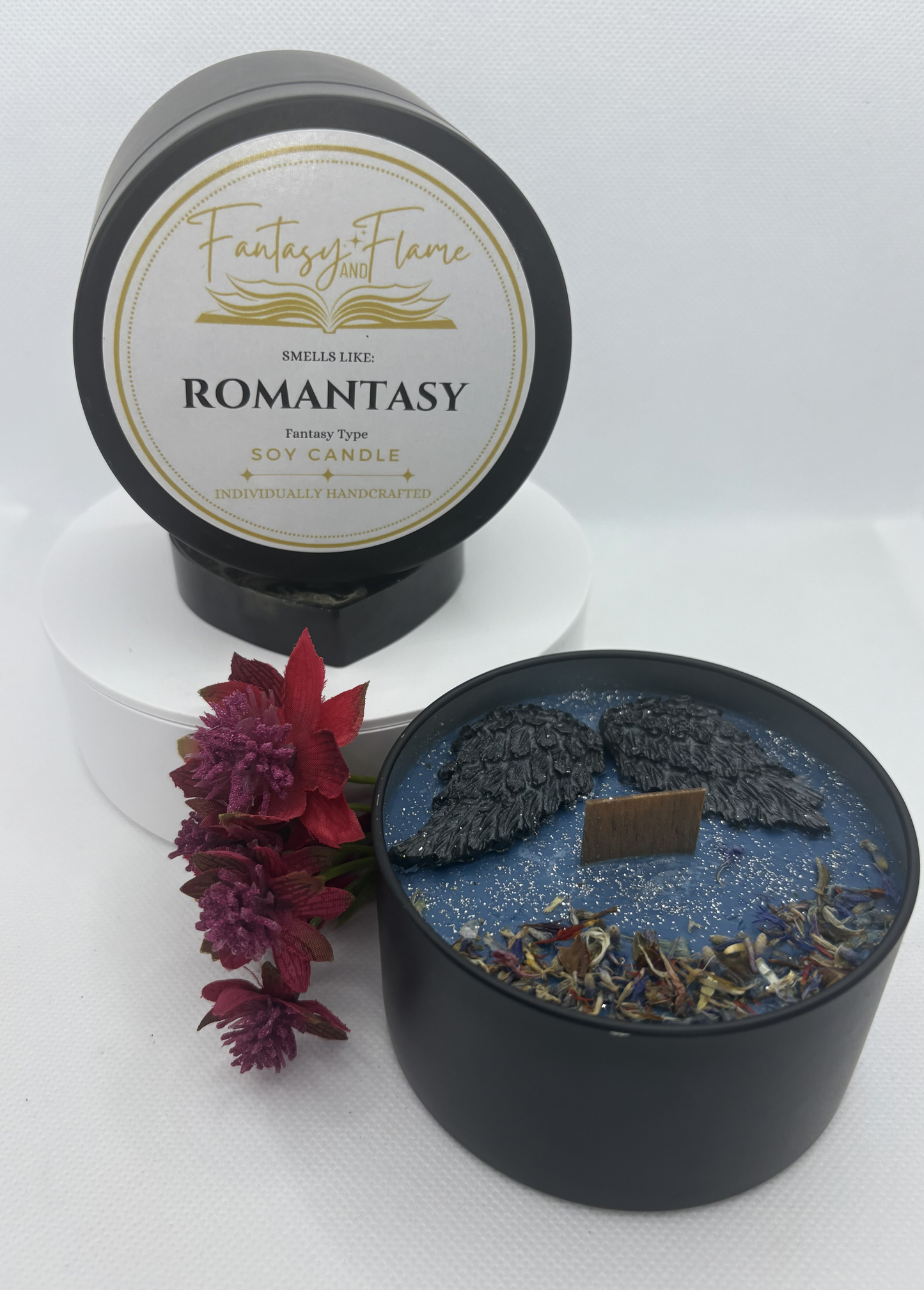 Romantasy Trope Candle Black Wings