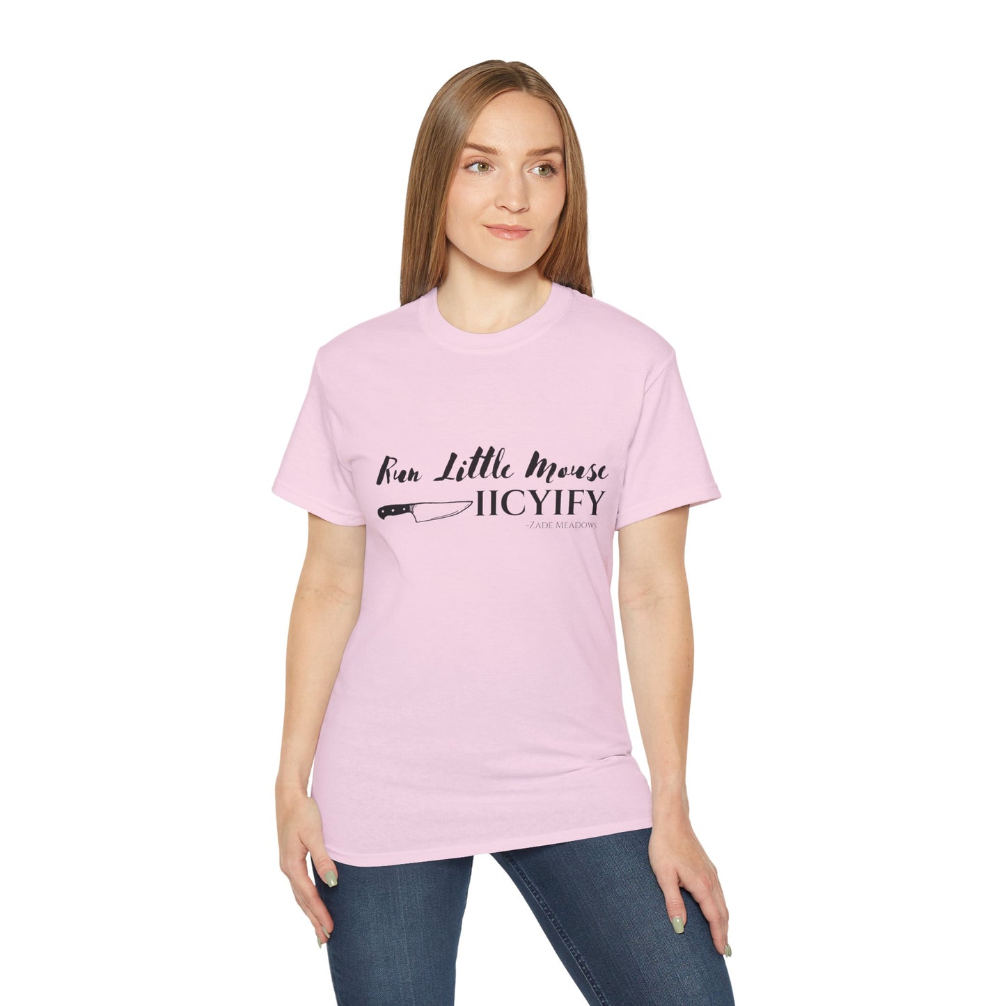 Run Little Mouse Light Cotton T-shirt