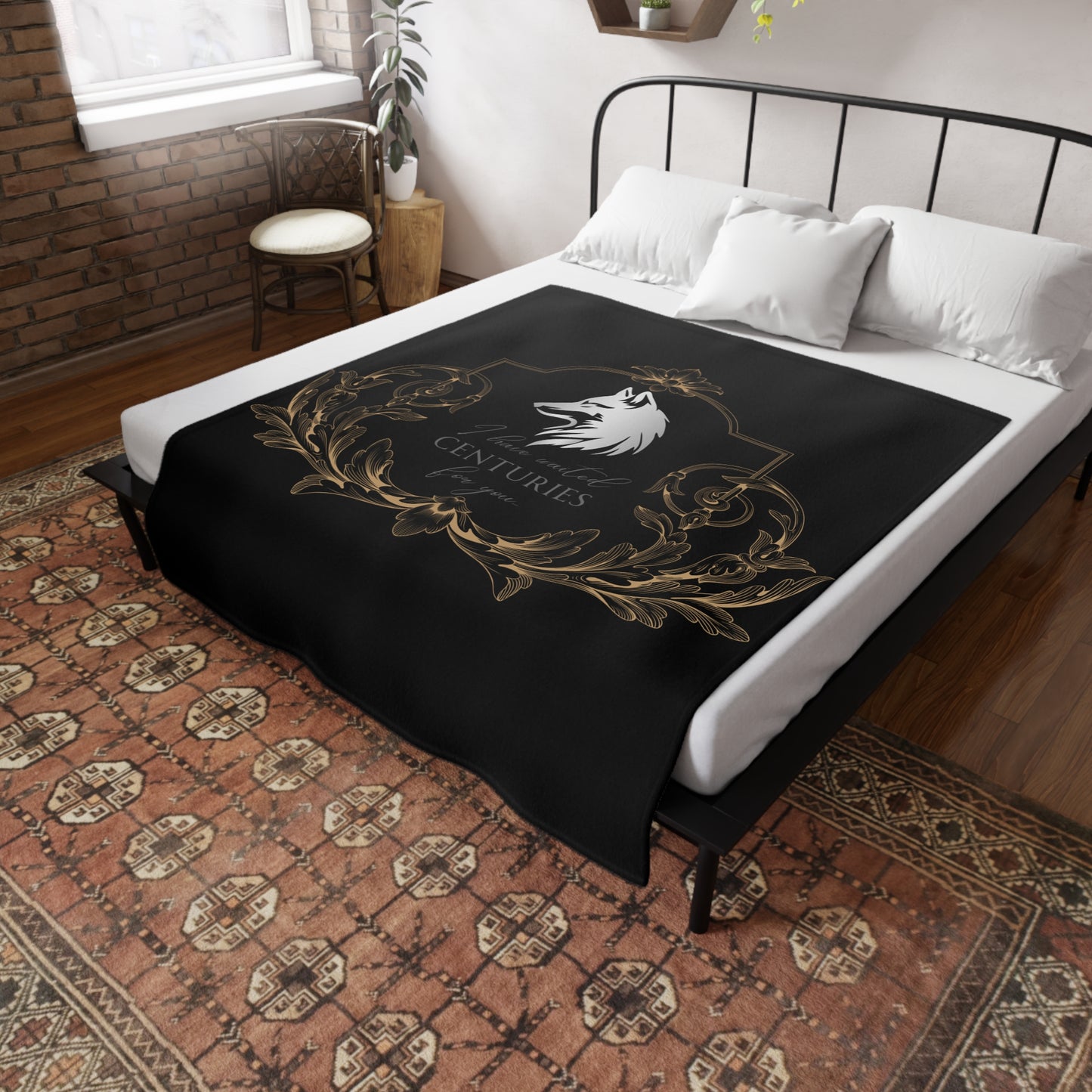 Officially Licensed Anassa Centuries Plush Fleece Blanket - Black