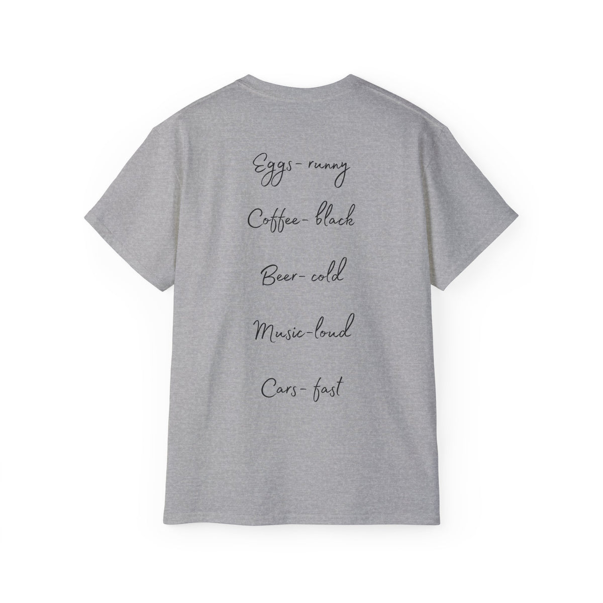 Officially Licensed Dom's List Black Script Cotton Tee