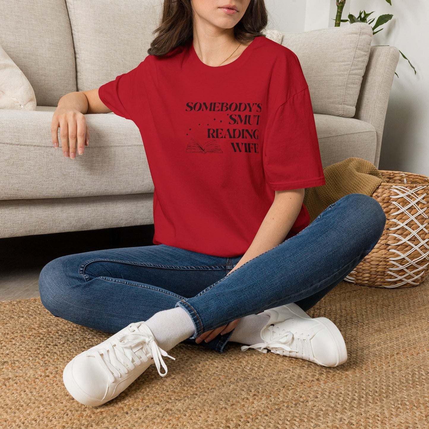 Somebody's Smut Reading Wife Cotton T-Shirt