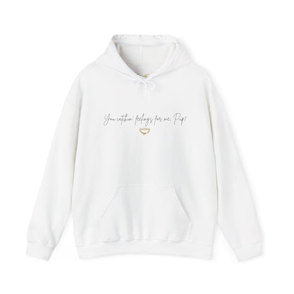 Officially Licensed Catching Feelings Black Script Hoodie