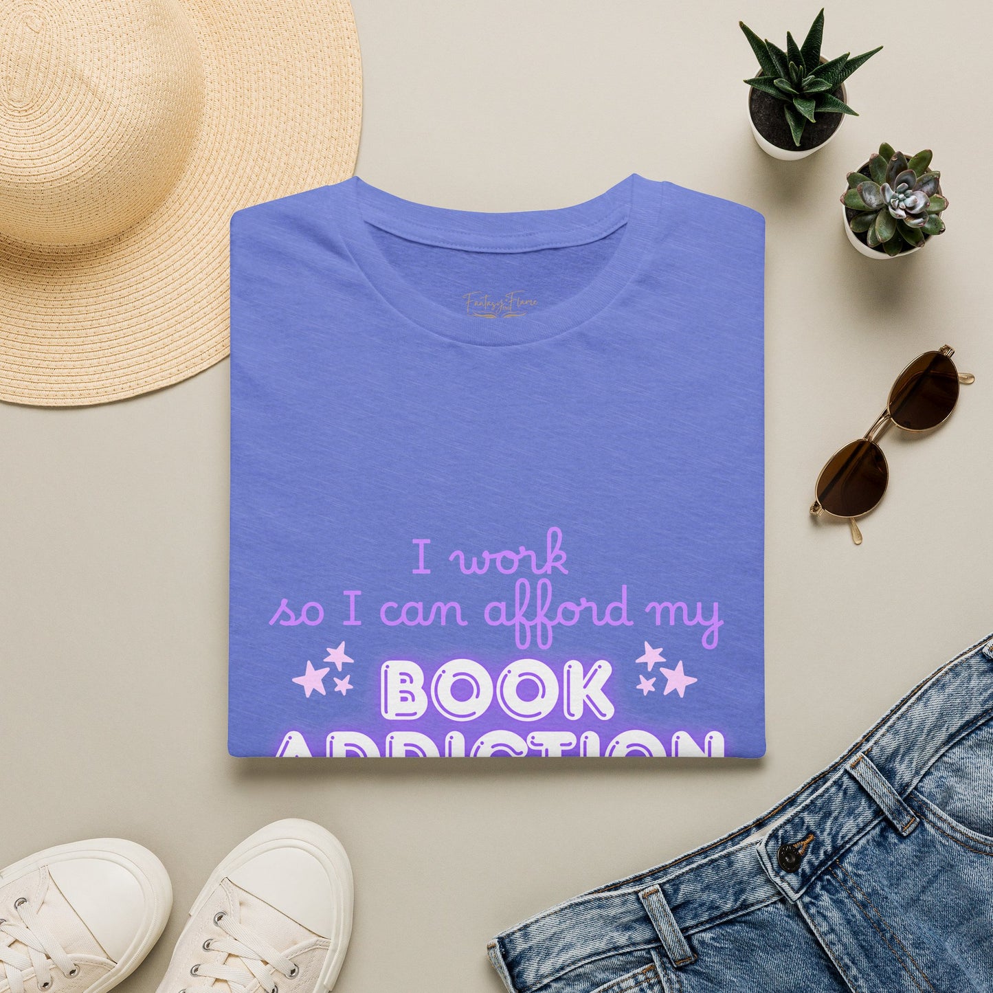 Book Addiction Cotton T-Shirt
