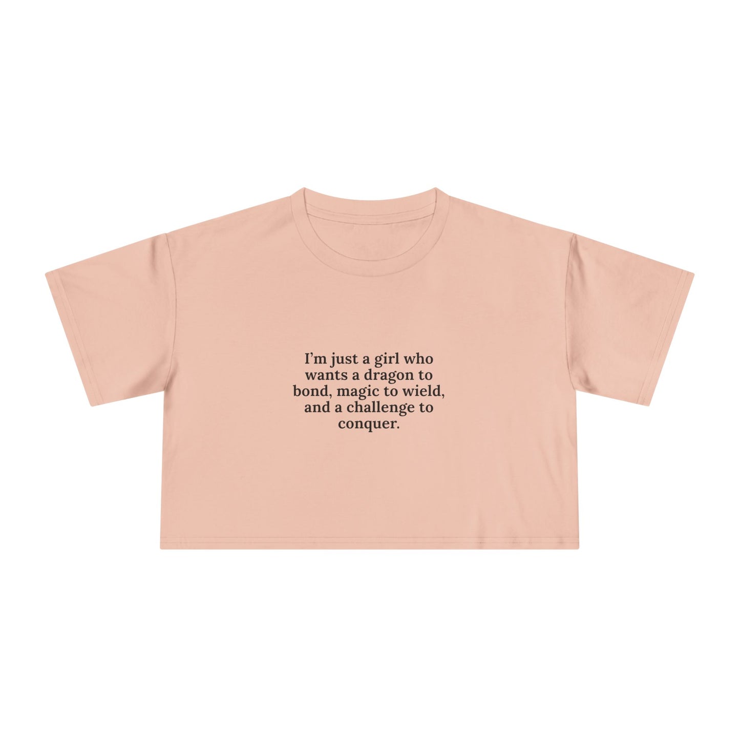 Just A Girl Crop Tee