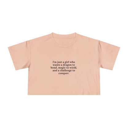 Just A Girl Crop Tee