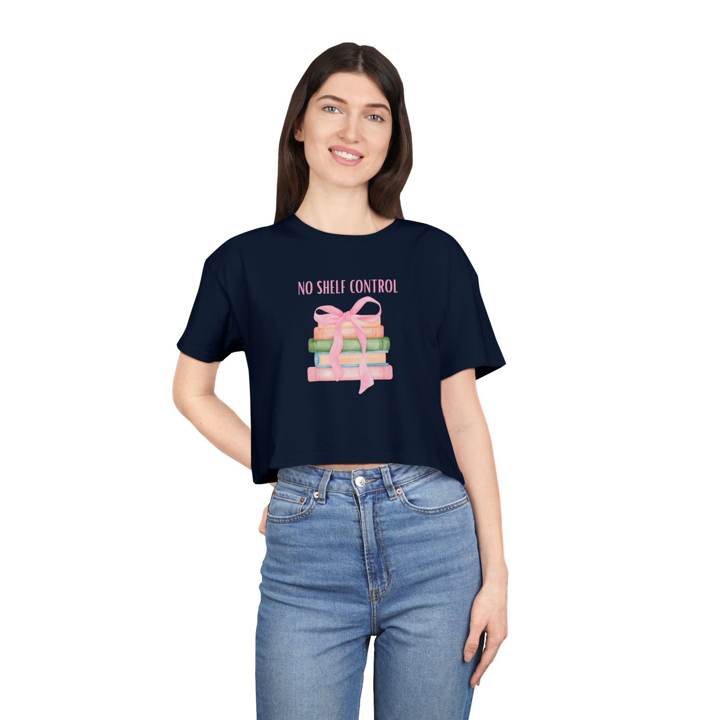 No Shelf Control Crop Tee