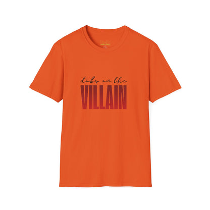 Dibs on the Villain (black script) Cotton T-Shirt