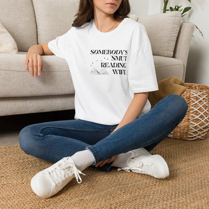 Somebody's Smut Reading Wife Cotton T-Shirt