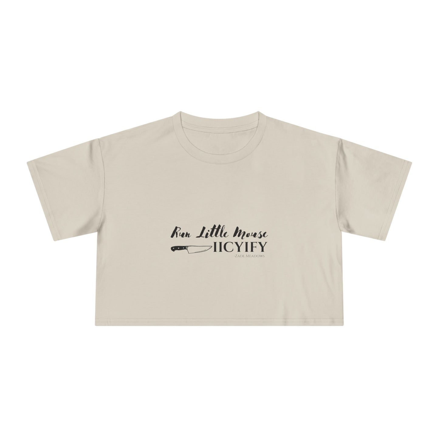 Run Little Mouse Light Crop Tee