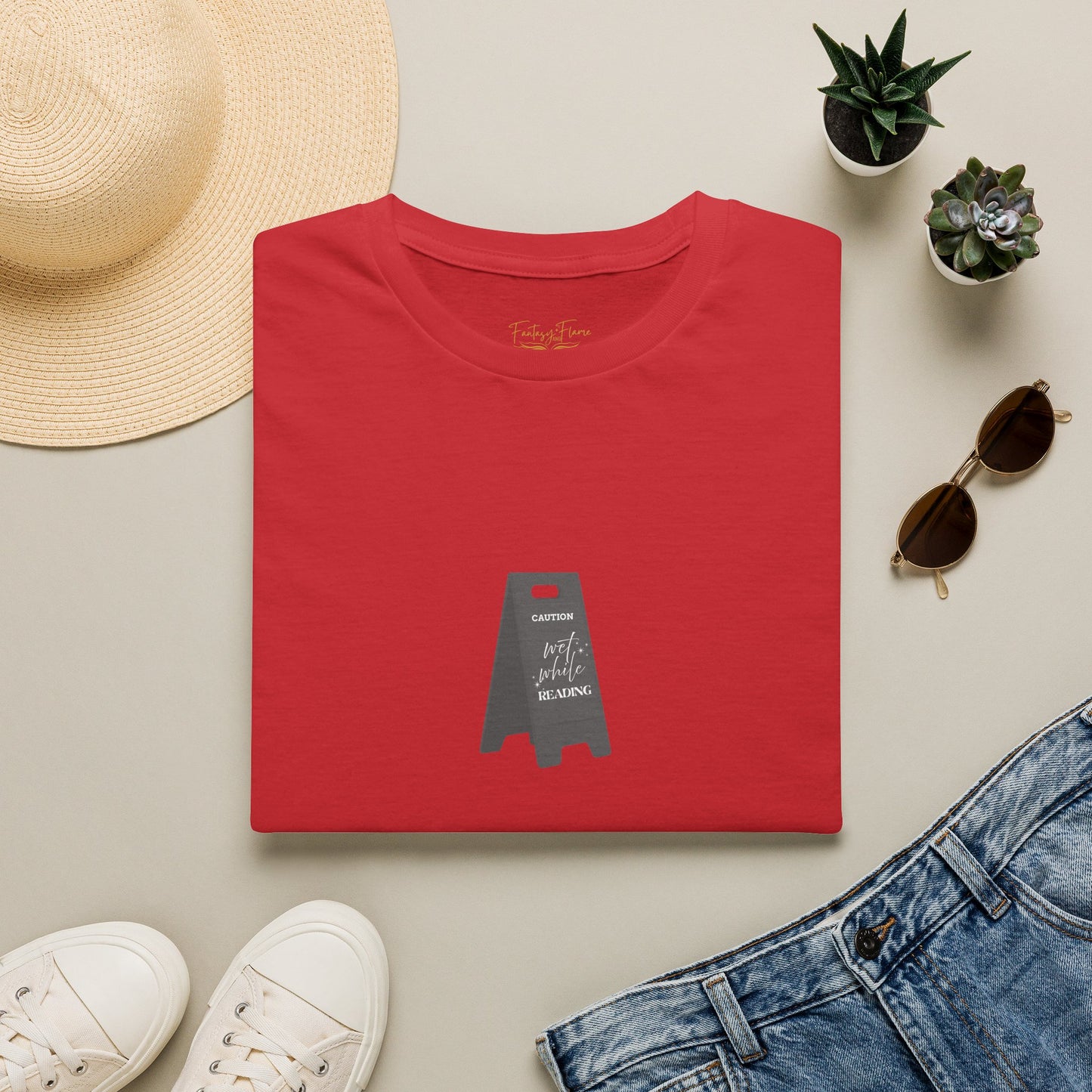 Wet While Reading Cotton T-Shirt