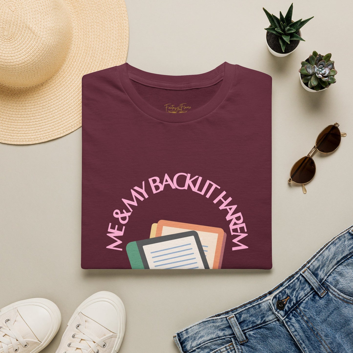 Backlit Harem Cotton T-Shirt