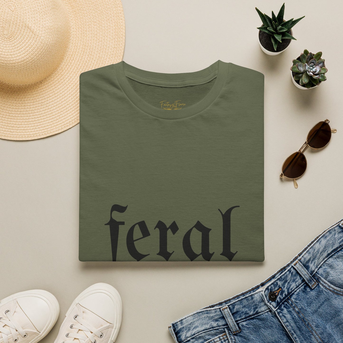 Feral Reader Cotton T-Shirt