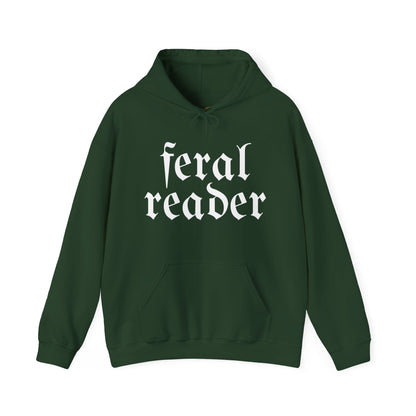 Feral Reader (white script) Hoodie