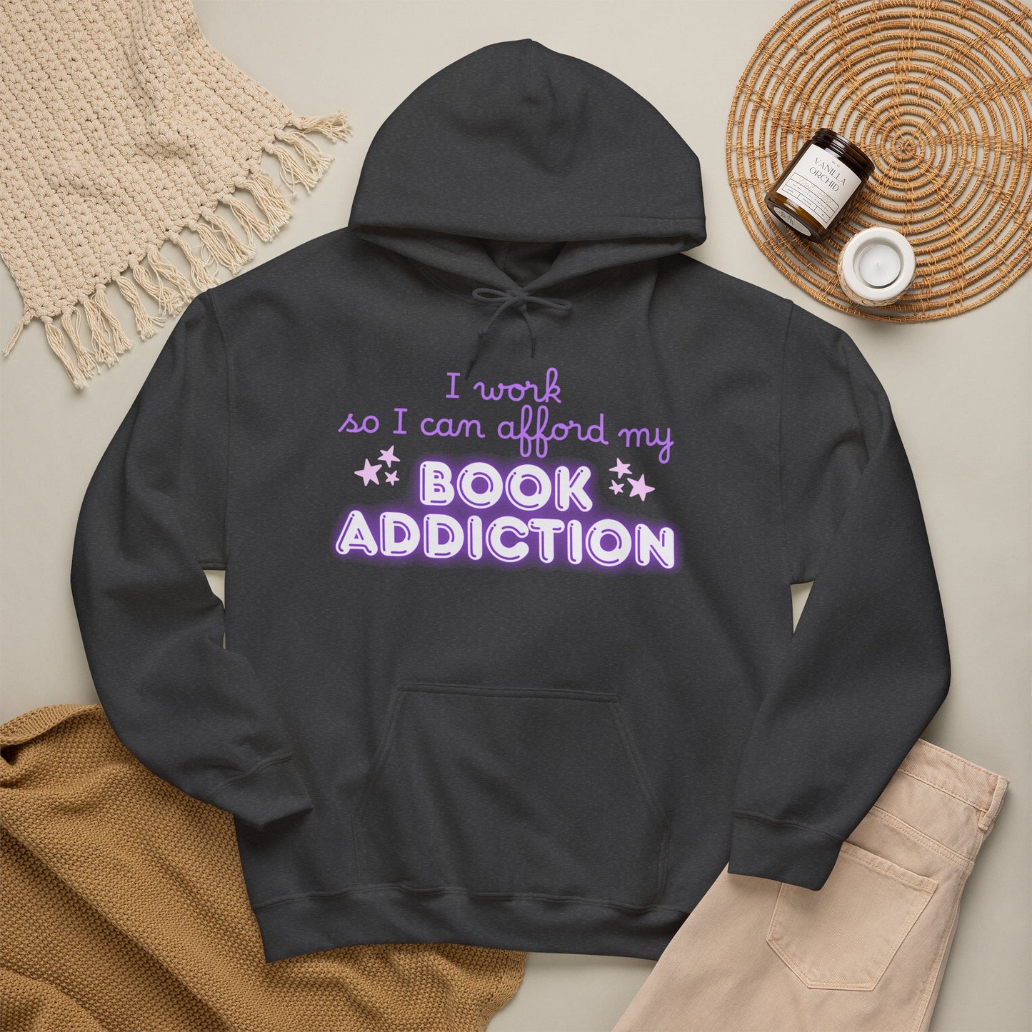 I Work to Afford My Book Addiction Hoodie