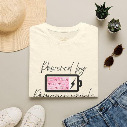 Powered By Romance Novels Cotton T-Shirt