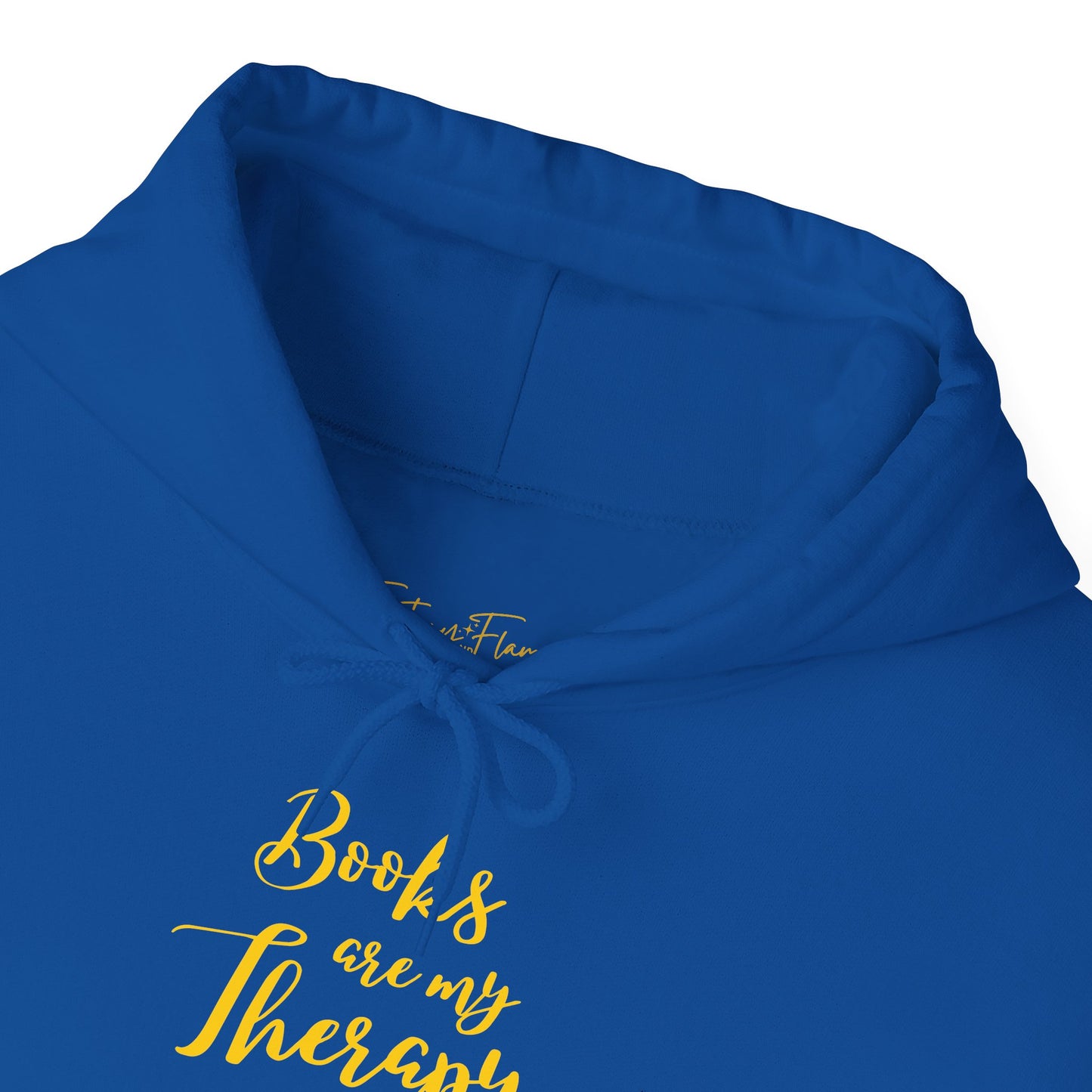 Books Are My Therapy (yellow script) Hoodie