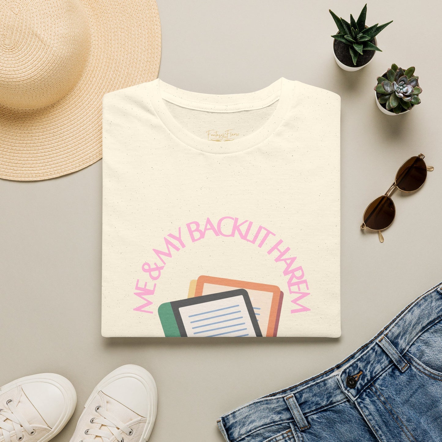 Backlit Harem Cotton T-Shirt