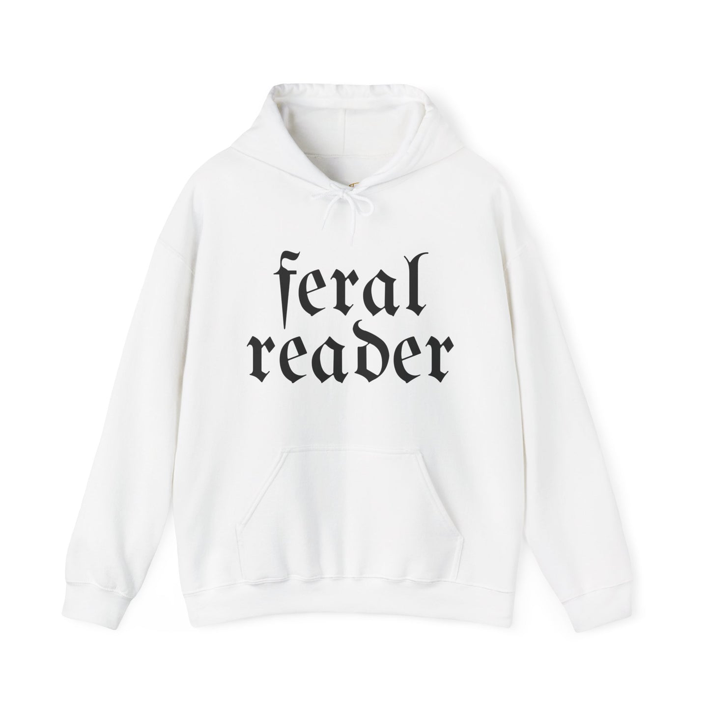 Feral Reader (black script) Hoodie