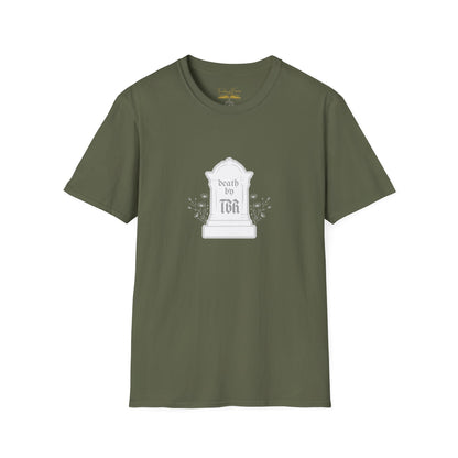 Death by TBR (grey script) Cotton T-Shirt