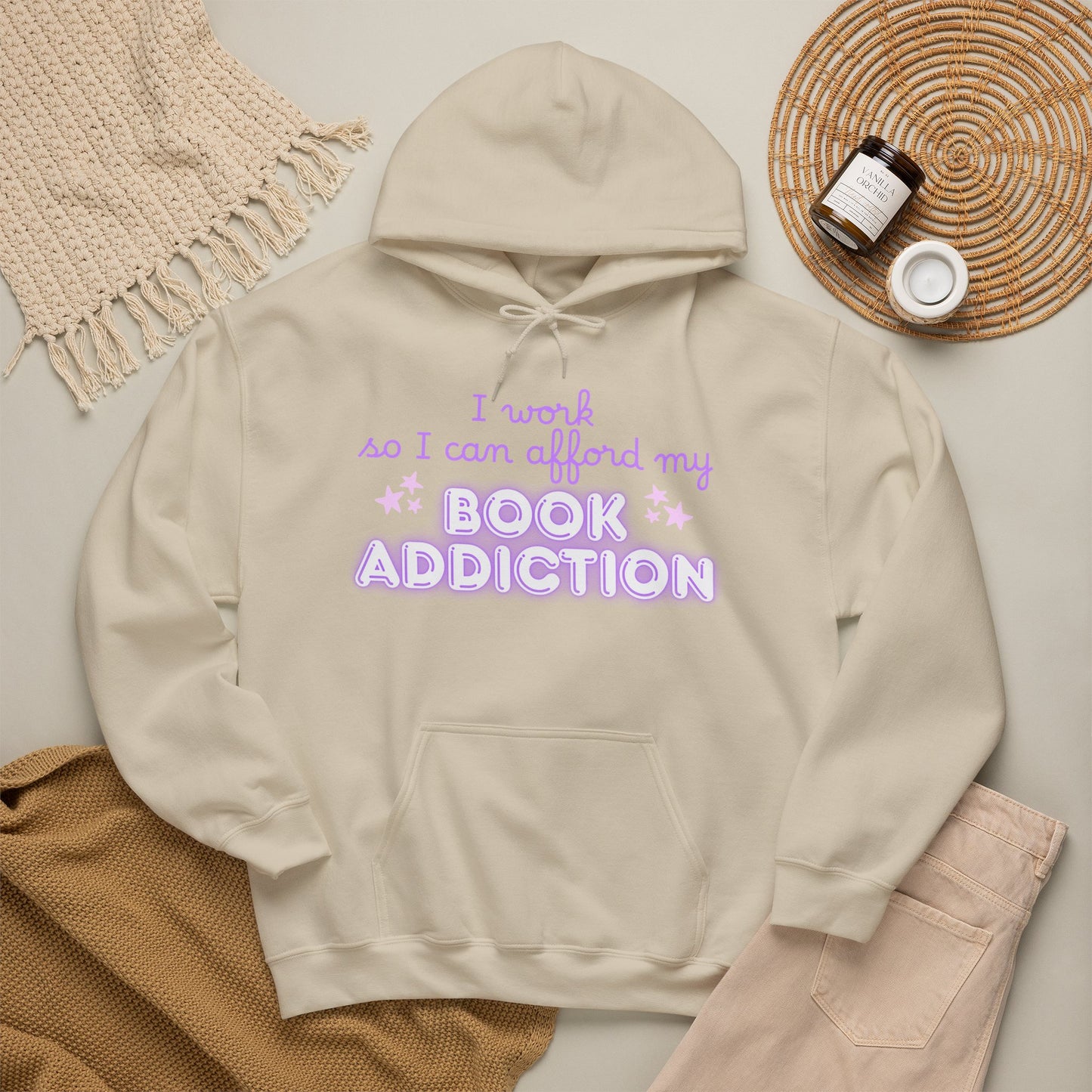 I Work to Afford My Book Addiction Hoodie