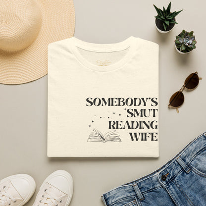 Somebody's Smut Reading Wife Cotton T-Shirt