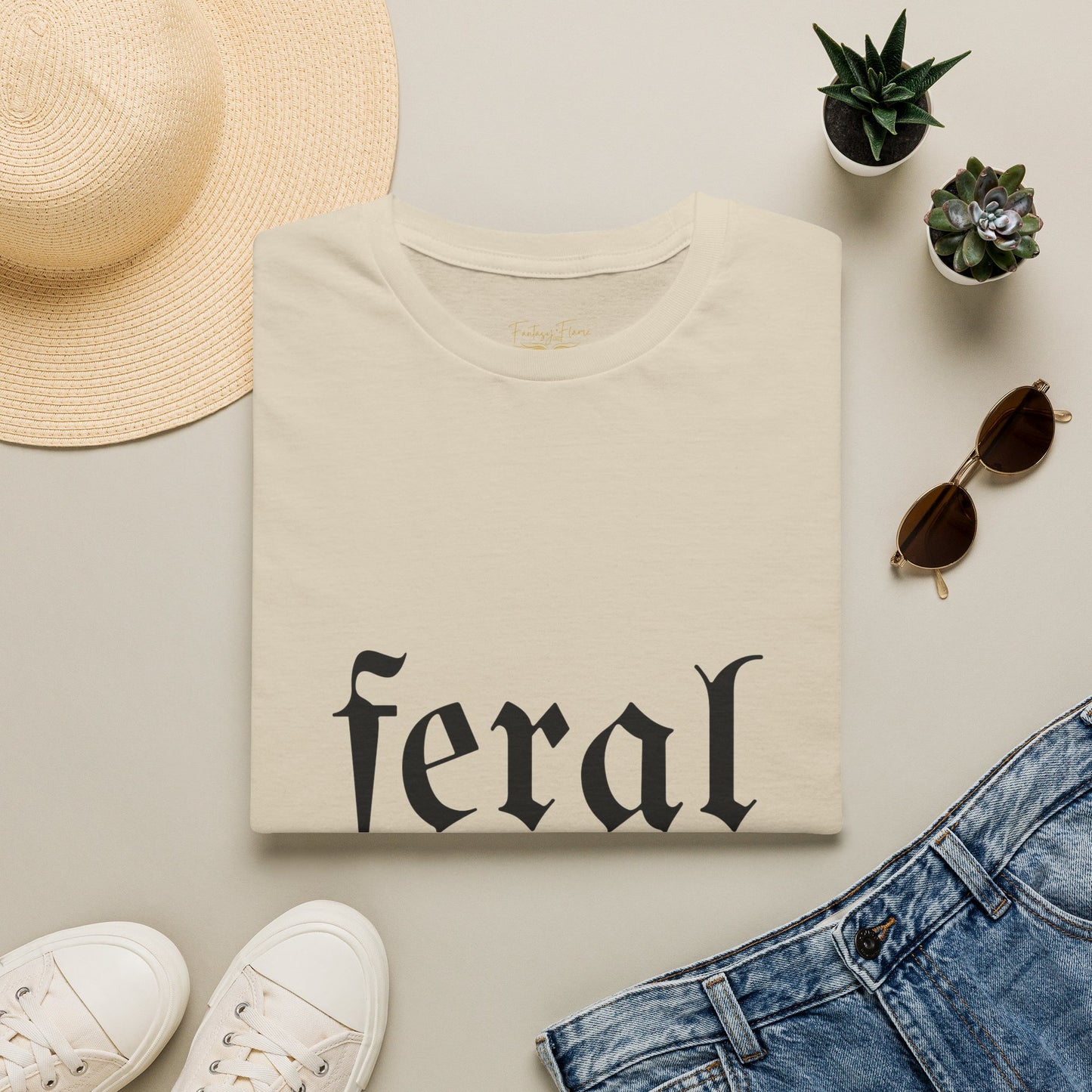 Feral Reader Cotton T-Shirt