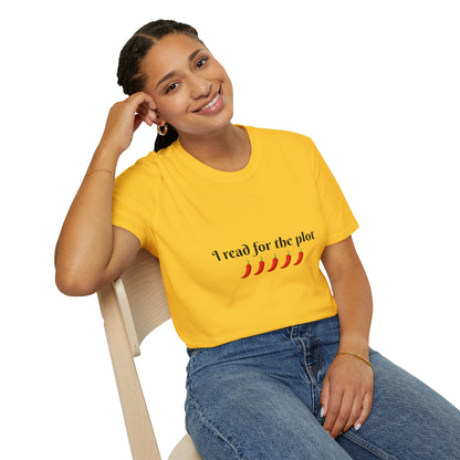 I Read For The Plot Cotton T-Shirt