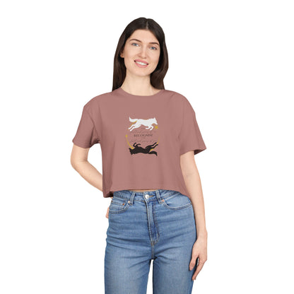 Officially Licensed Shattered Pieces Crop Tee