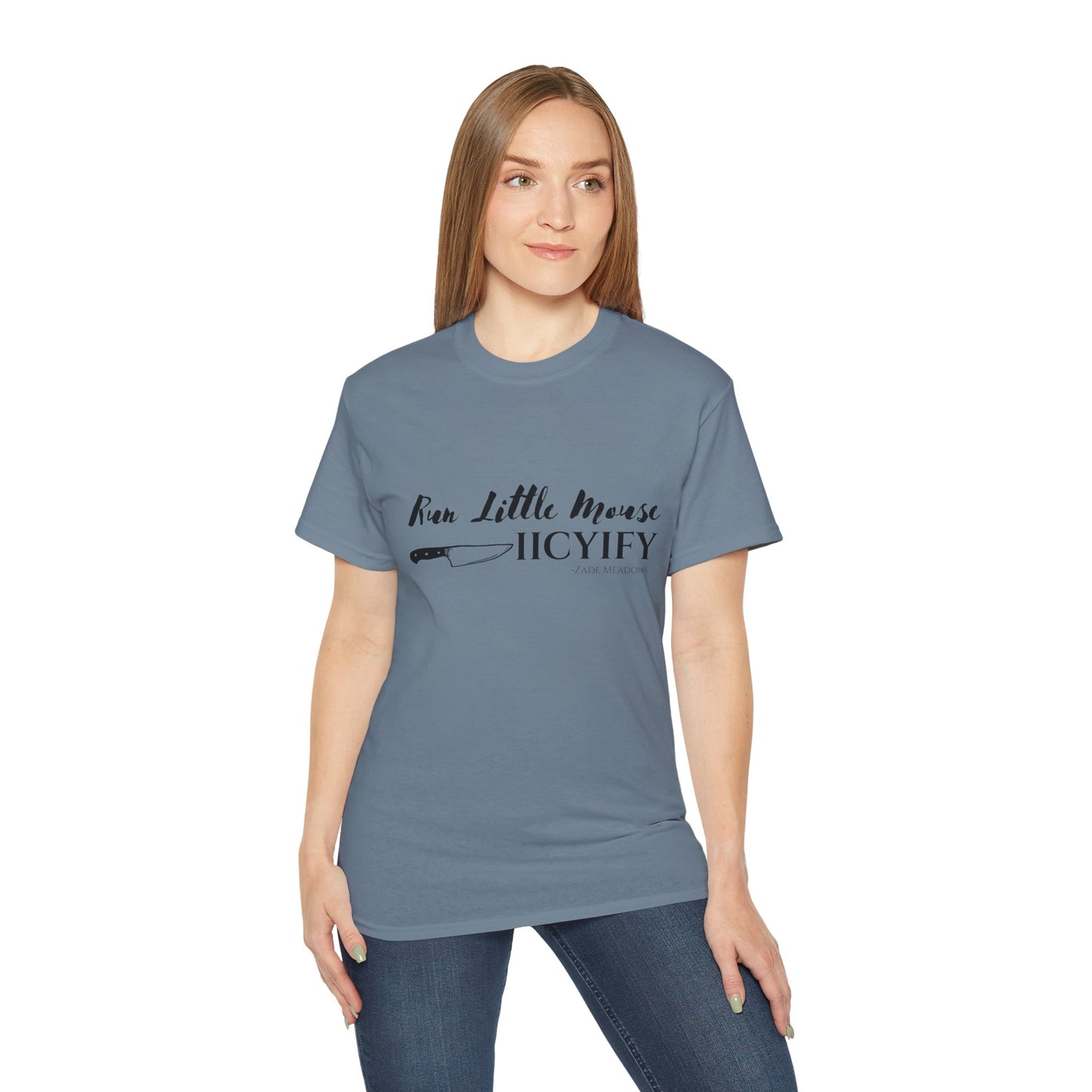 Run Little Mouse Light Cotton T-shirt