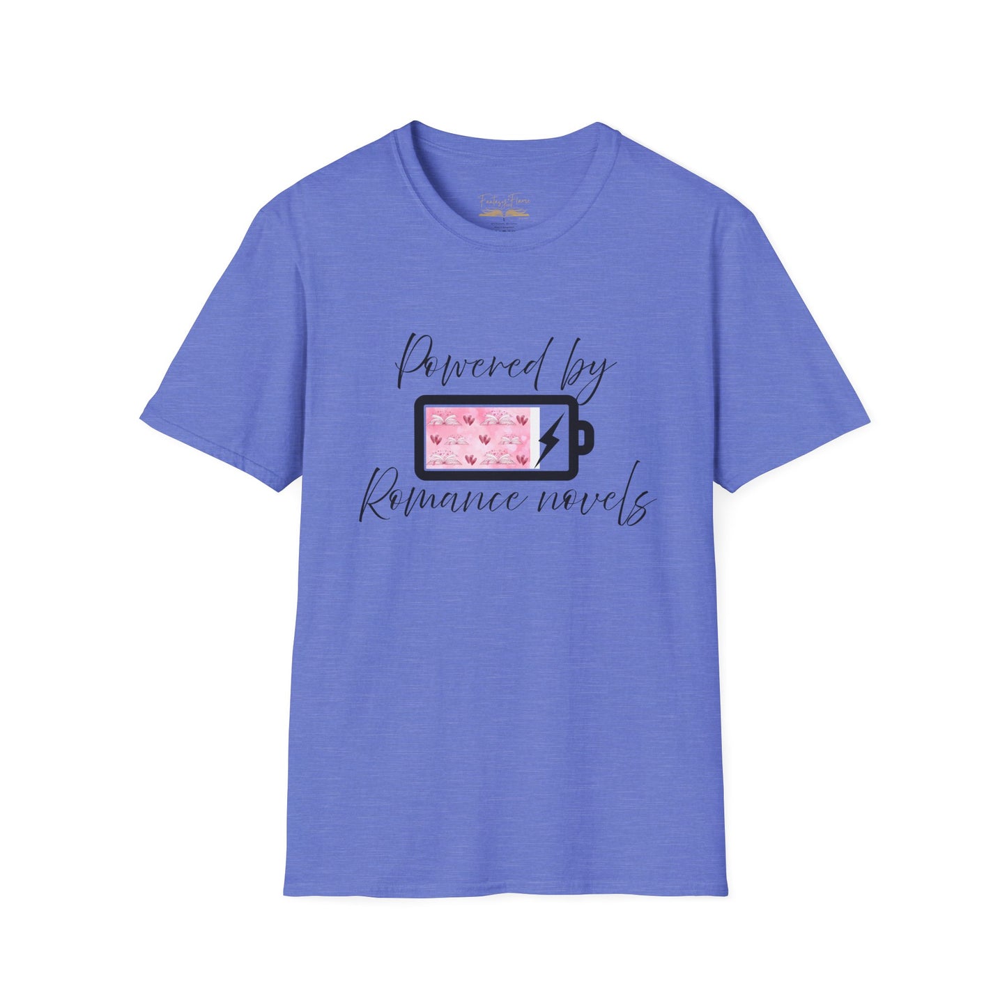 Powered By Romance Novels Cotton T-Shirt