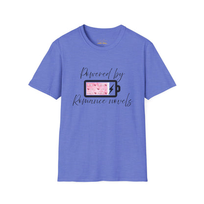 Powered By Romance Novels Cotton T-Shirt
