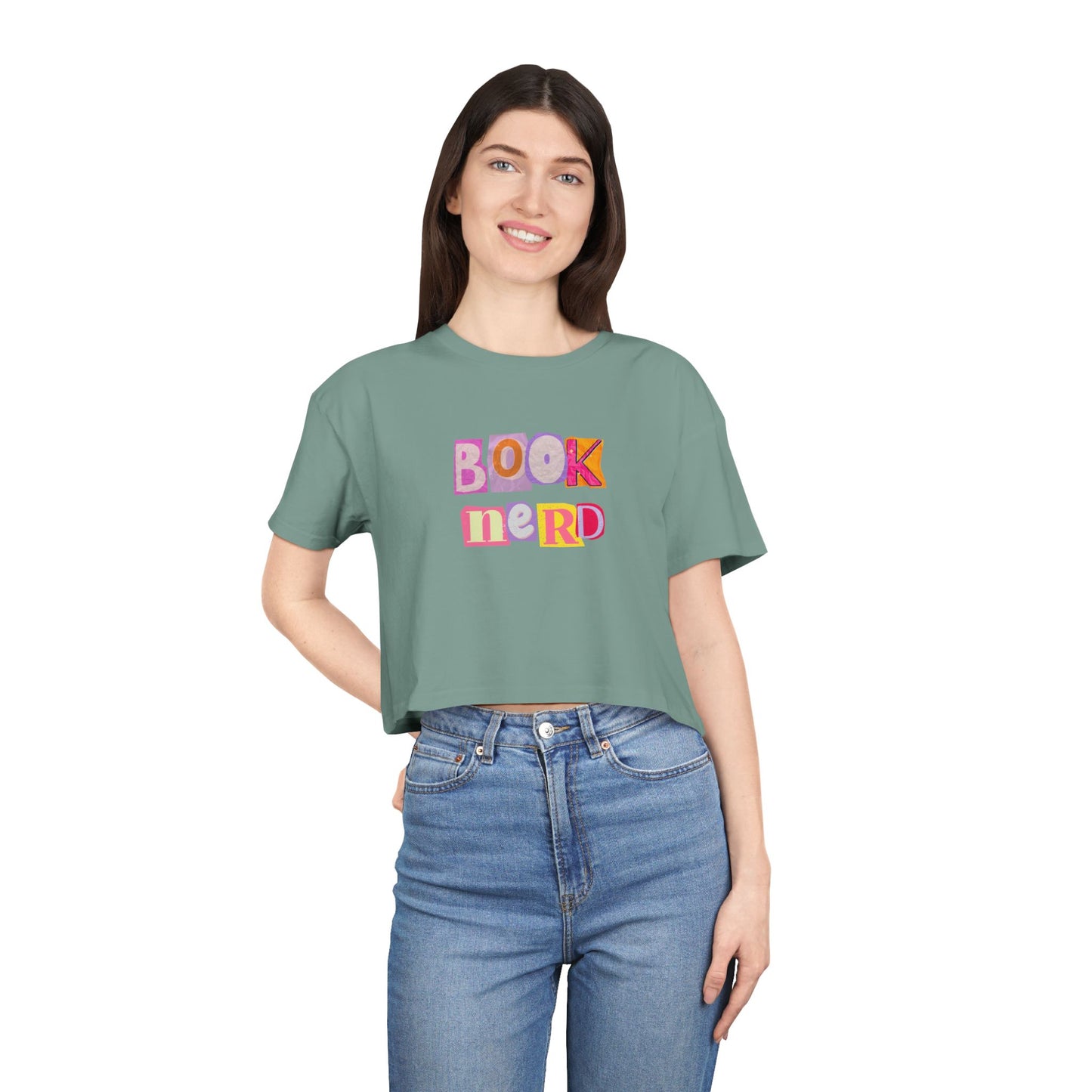 Book Nerd Crop Tee