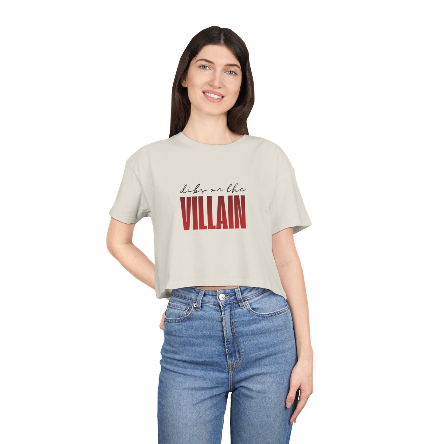 Dibs on the Villain Crop Tee