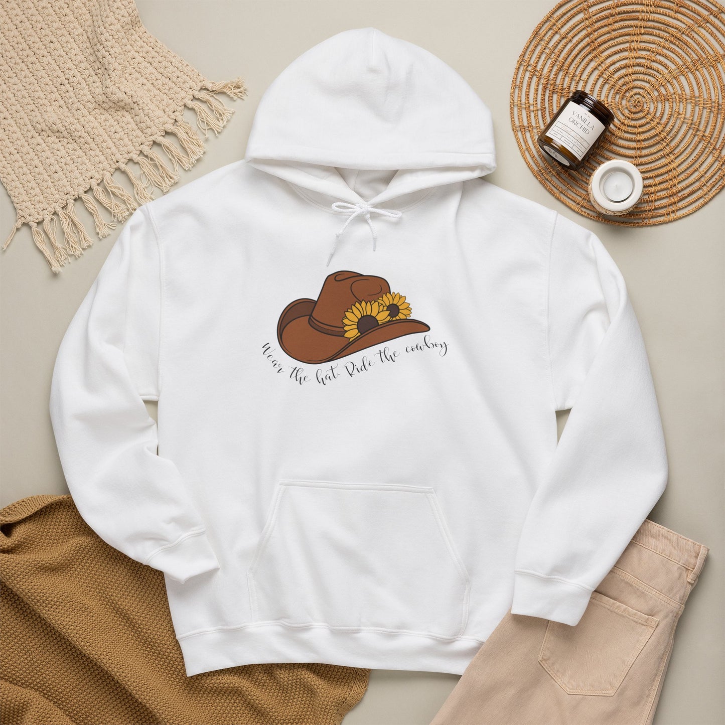 Wear the Hat. Ride the Cowboy Hoodie