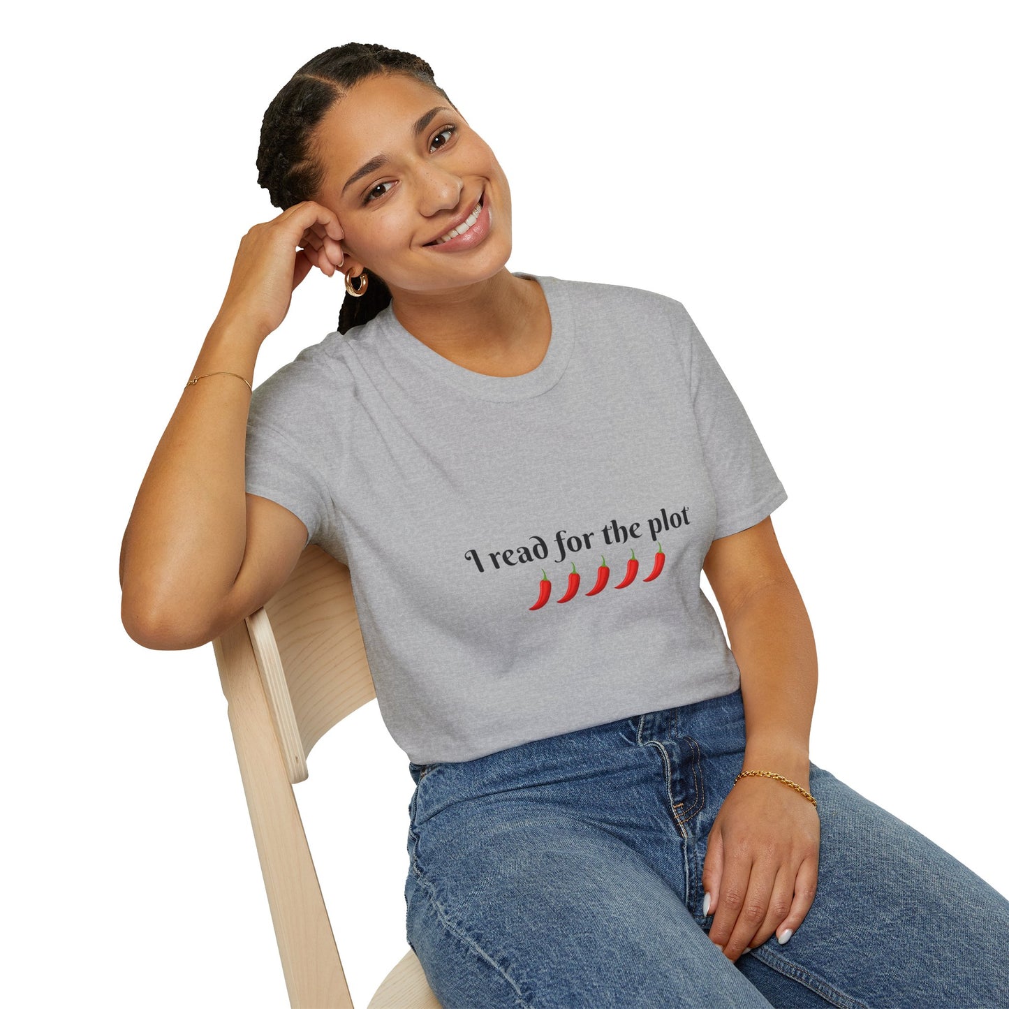 I Read For The Plot Cotton T-Shirt