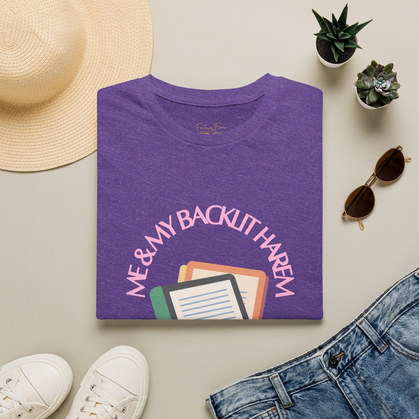 Backlit Harem Cotton T-Shirt