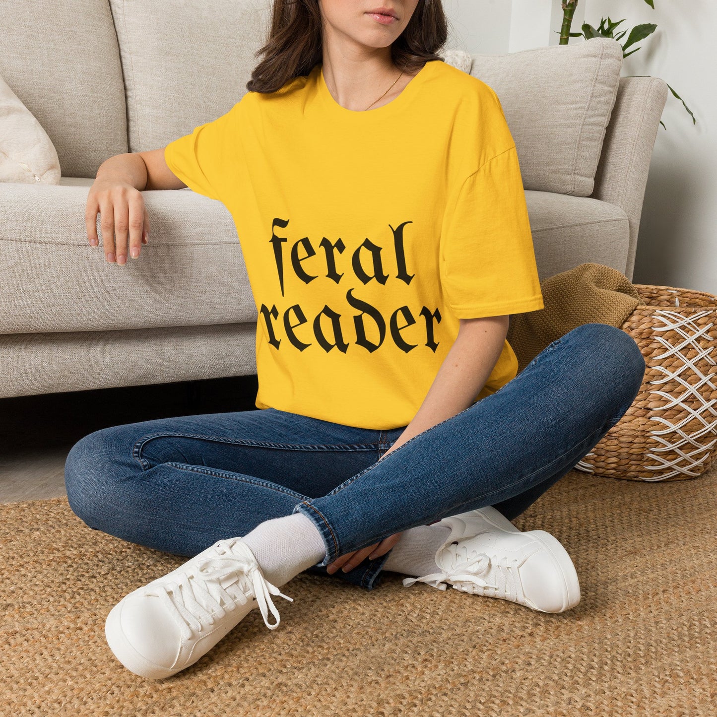 Feral Reader Cotton T-Shirt