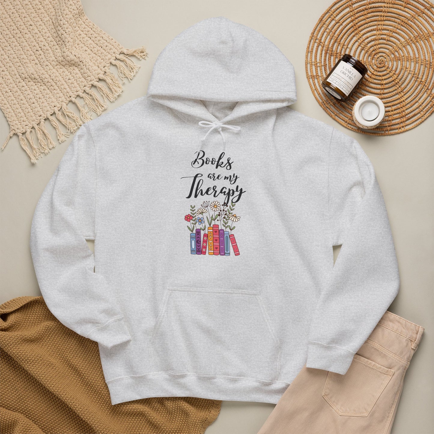 Books Are My Therapy Hoodie