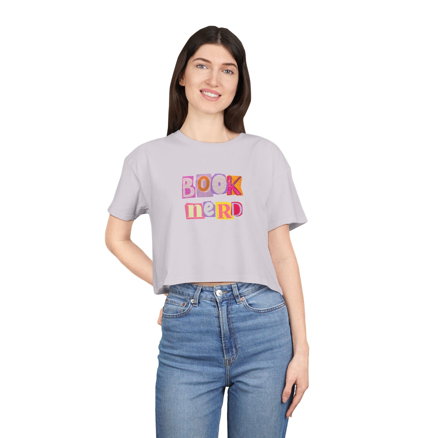 Book Nerd Crop Tee