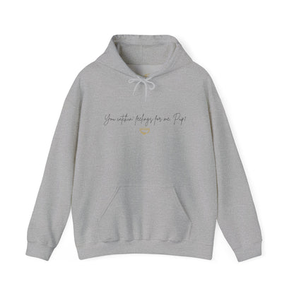 Officially Licensed Catching Feelings Black Script Hoodie