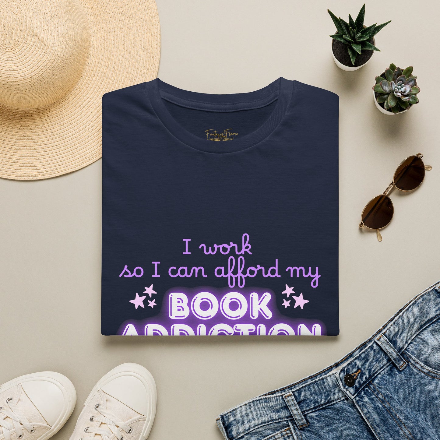Book Addiction Cotton T-Shirt