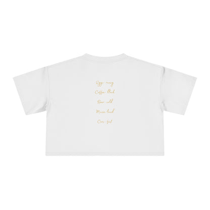 Officially Licensed Dom's List Gold Script Crop Tee