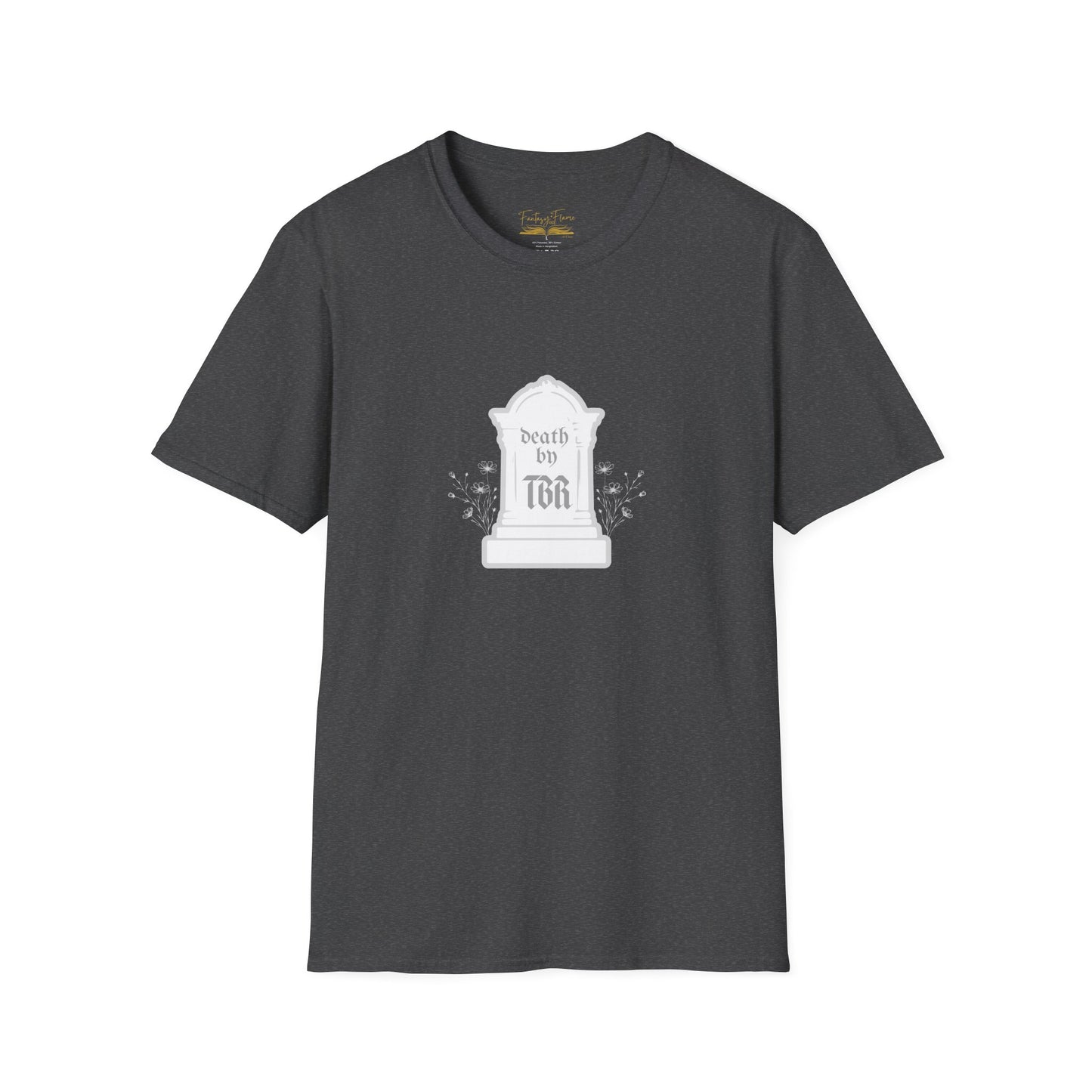 Death by TBR (grey script) Cotton T-Shirt