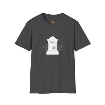 Death by TBR (grey script) Cotton T-Shirt