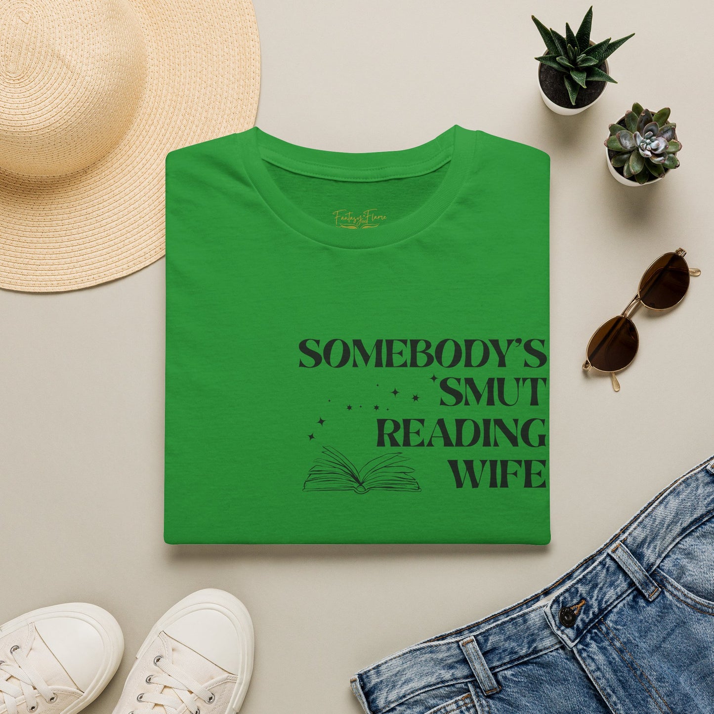 Somebody's Smut Reading Wife Cotton T-Shirt
